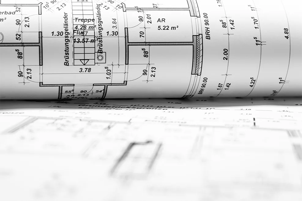 Grundrisse für kommunales Bauprojekt